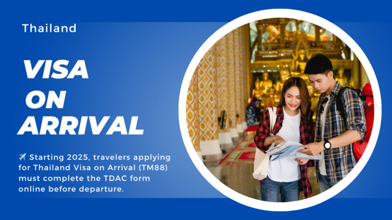 Thailand Visa on Arrival 2025