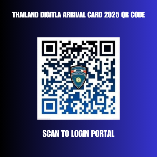 Thailand digital arrivlal card tdac QR Code
