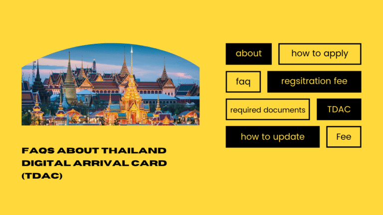 FAQs About Thailand Digital Arrival Card